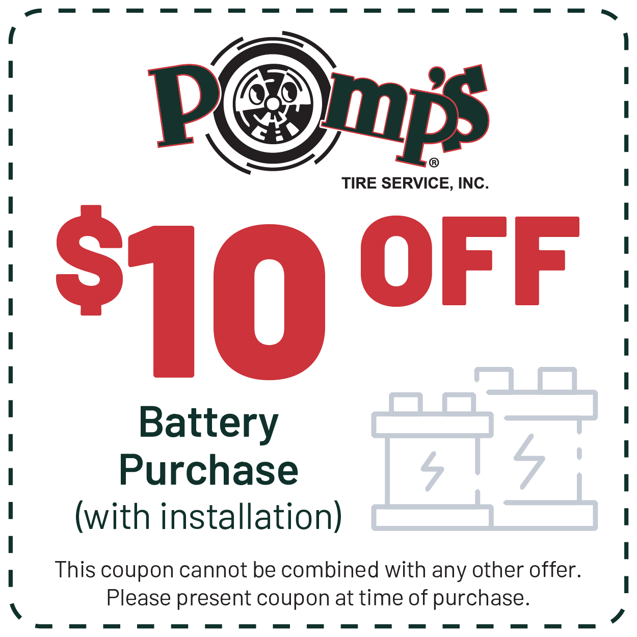 Battery Purchase Coupon